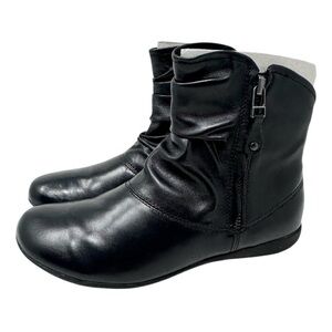 New Josef Seibel Black Leather Boots Women’s Size EU 36  5.5-6 NEW